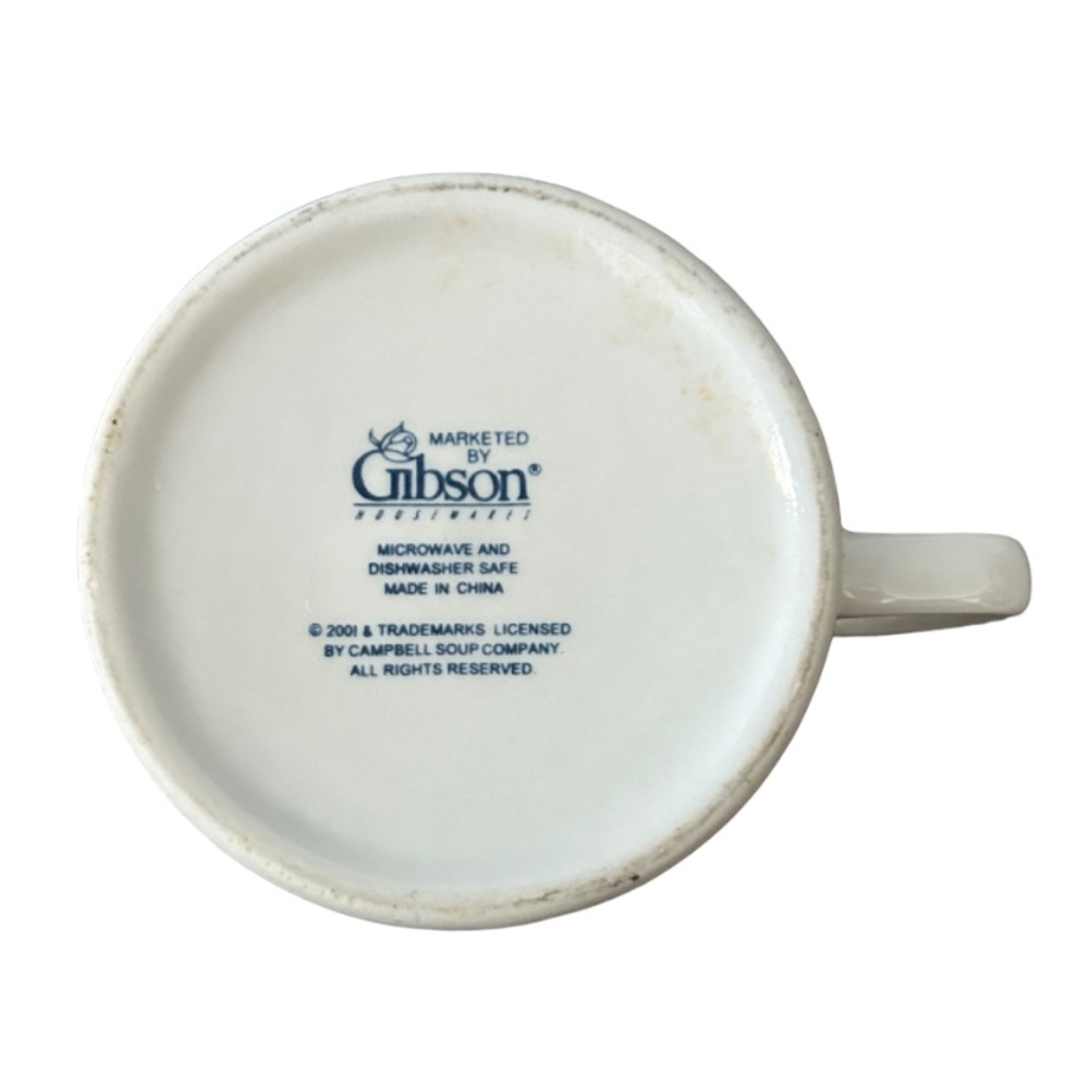 Campbell’s Soup Kids Mug 2001 M'm! M'm! Good! Gibson Porcelain Cup Vintage - Picture 5 of 6
